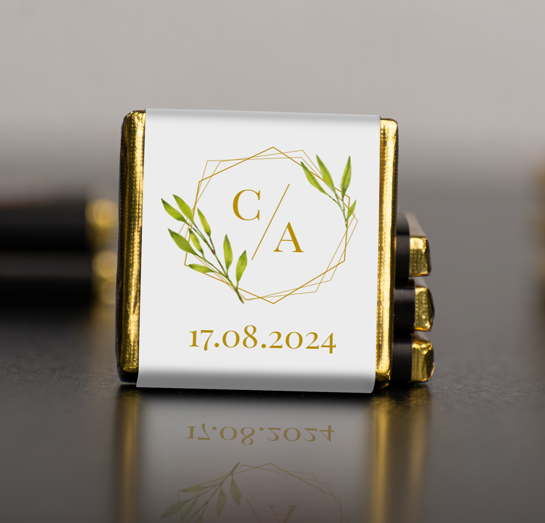 Ciocolata mica Frunze de maslin - 3,5x3,5cm