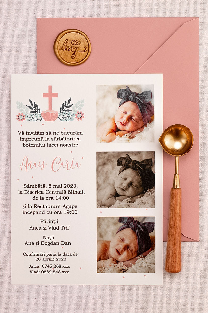 Invitații botez – Fotografii Invitatii Love Story