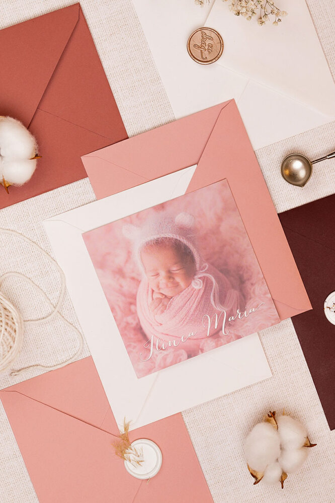 Invitații botez – Portret Invitatii Love Story