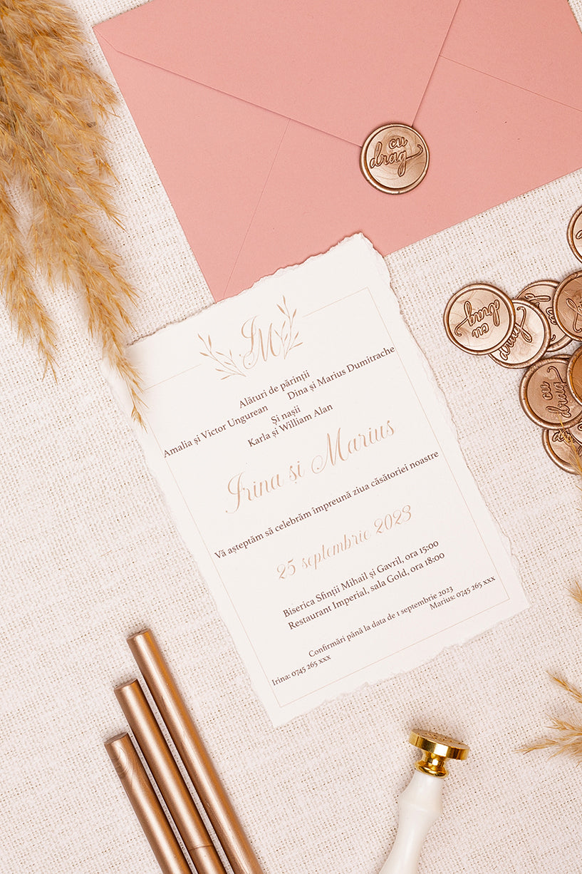 Invitații de nuntă – Love Invitatii Love Story