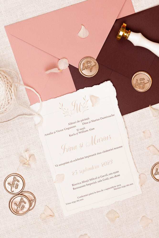 Invitații de nuntă – Love Invitatii Love Story