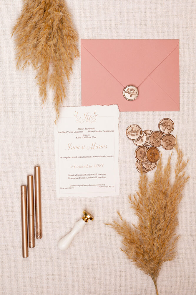 Invitații de nuntă – Love Invitatii Love Story