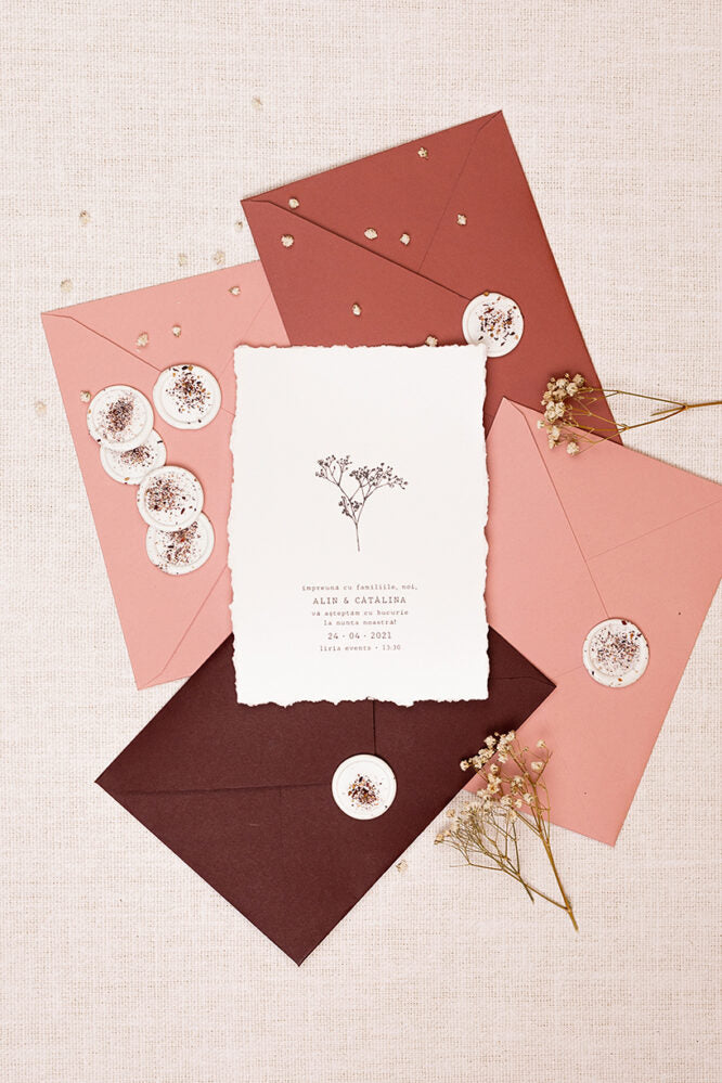 Invitații de nuntă – Crenguță Invitatii Love Story