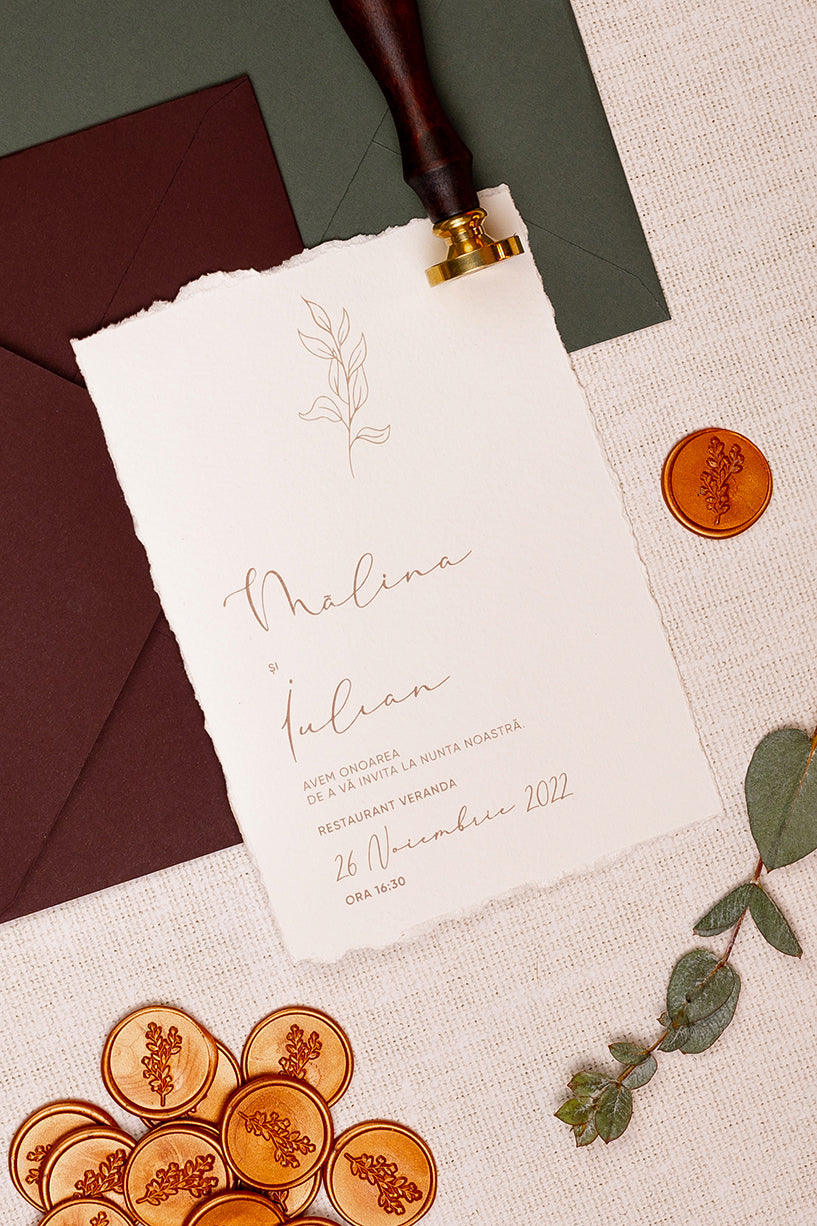 Invitații de nuntă – Naturală Invitatii Love Story