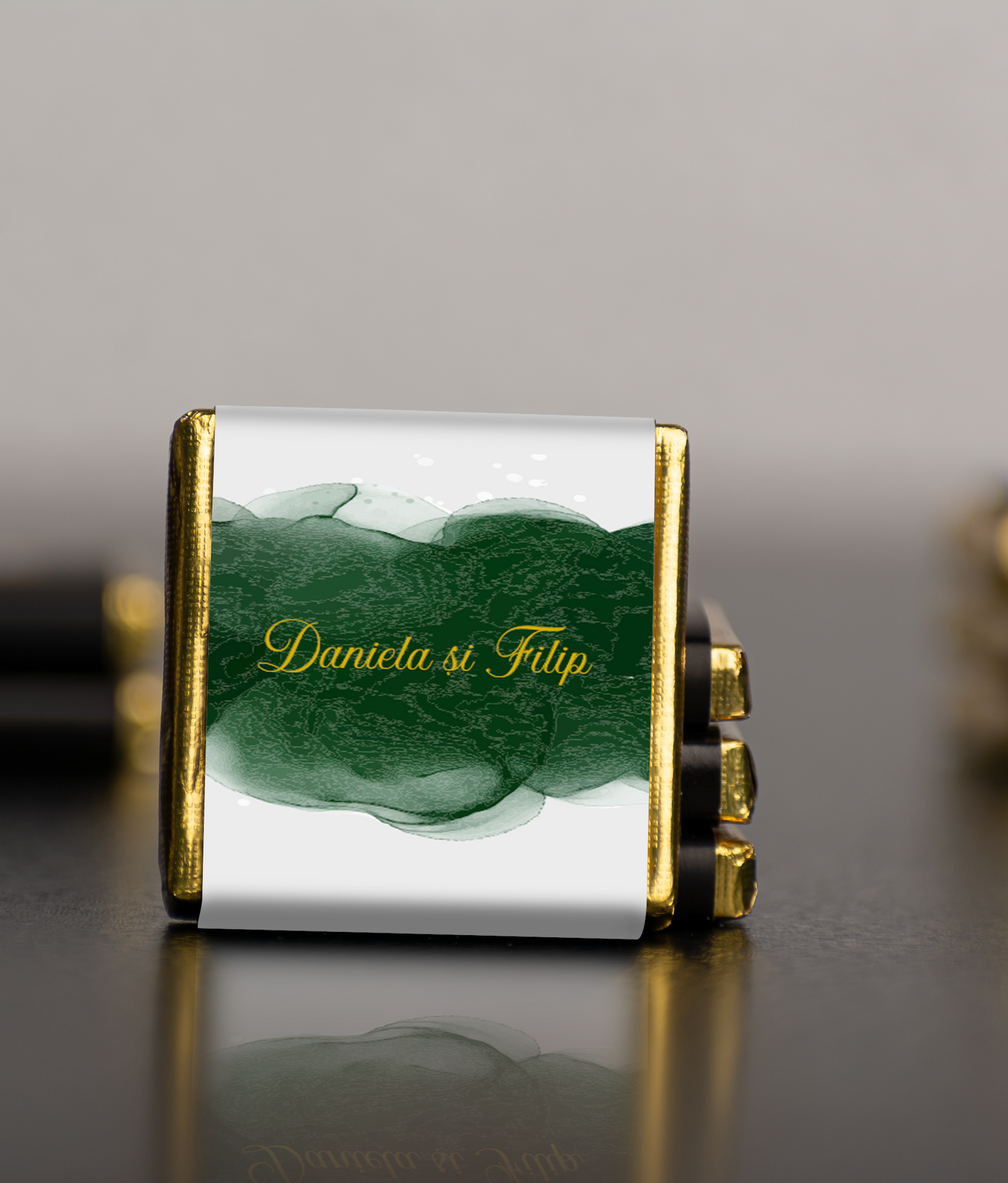 Ciocolata mica semipersonalizata - 3,5x3,5cm