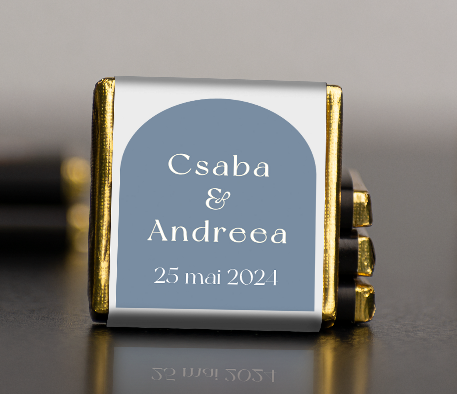 Ciocolata mica semipersonalizata - 3,5x3,5cm